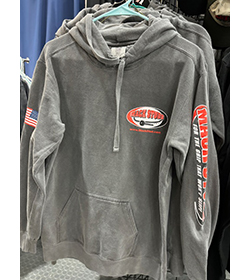 Mack Studs Grey Hoodie Sweatshirt